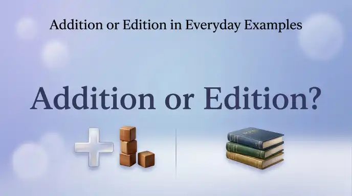 Addition or Edition in Everyday Examples