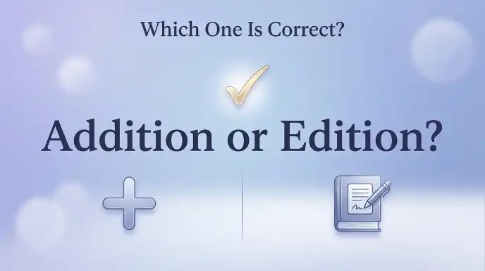 Addition or Edition