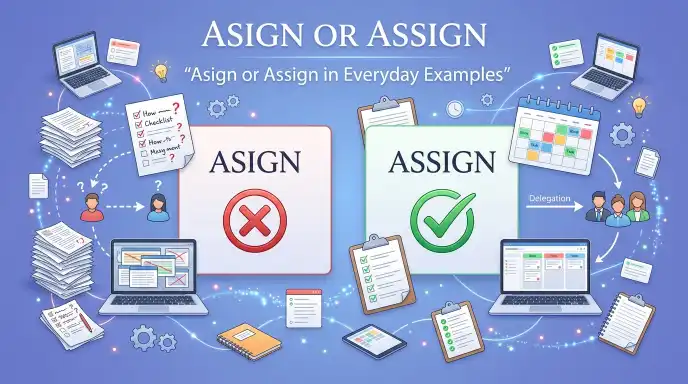 Asign or Assign in Everyday Examples