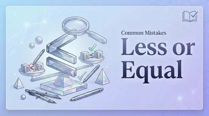 Common Mistakes Less or Equal