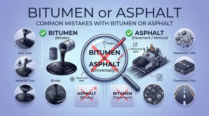 Common Mistakes with Bitumen or Asphalt