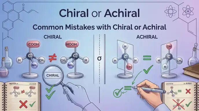 Common Mistakes with Chiral or Achiral