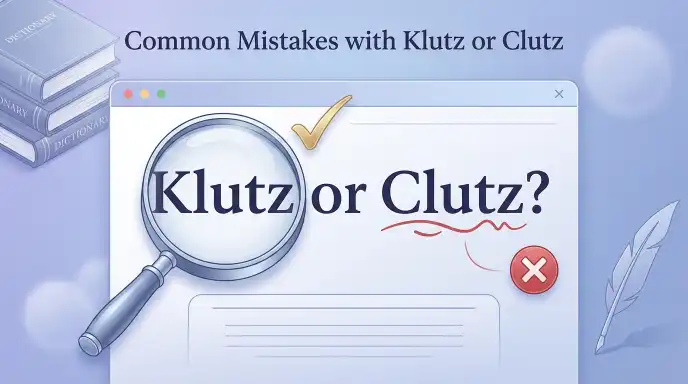 Common Mistakes with Klutz or Clutz