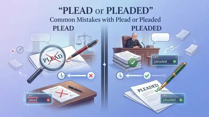 Common Mistakes with Plead or Pleaded