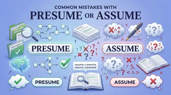 Common Mistakes with Presume or Assume