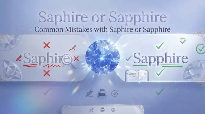 Common Mistakes with Saphire or Sapphire