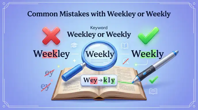 Common Mistakes with Weekley or Weekly