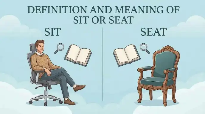 Definition and Meaning of Sit or Seat