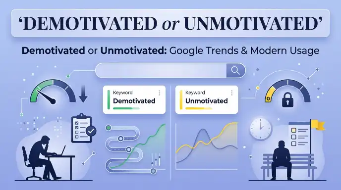 Demotivated or Unmotivated : Google Trends & Modern Usage