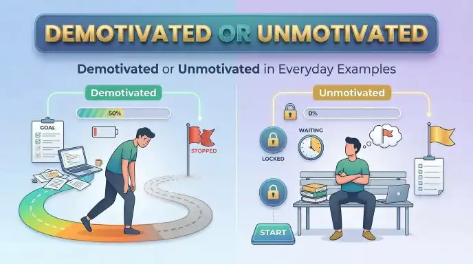 Demotivated or Unmotivated in Everyday Examples