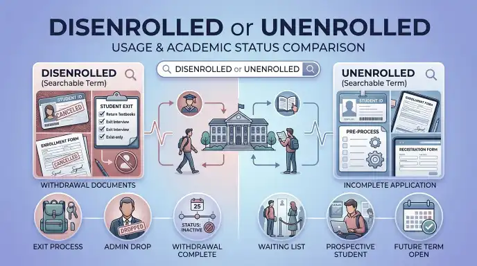 Disenrolled or Unenrolled