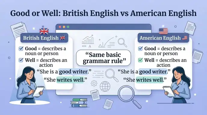 Good or Well : British English vs American English