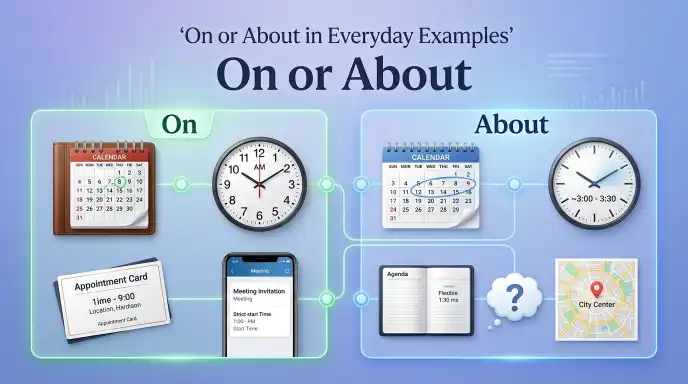 On or About in Everyday Examples