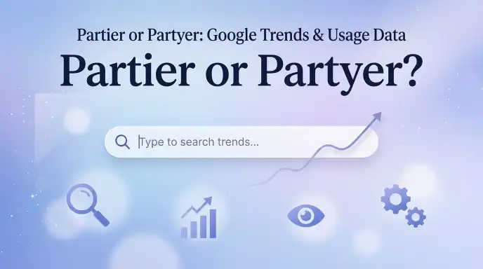 Partier or Partyer : Google Trends & Usage Data