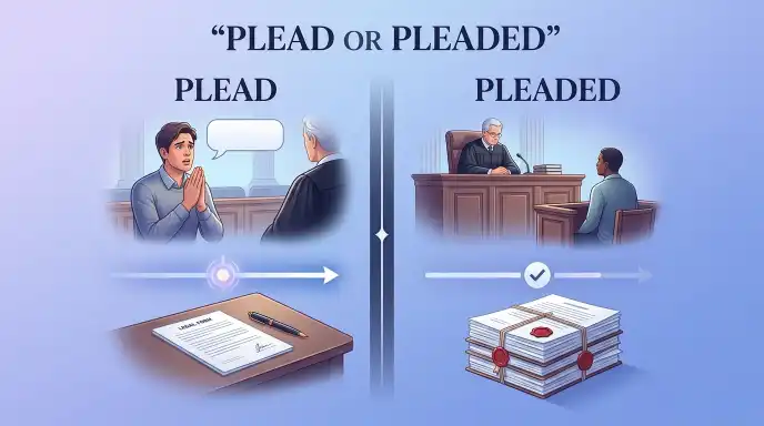 Plead or Pleaded