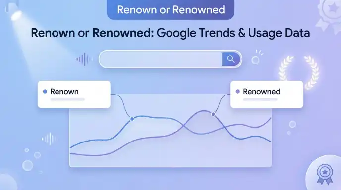 Renown or Renowned : Google Trends & Usage Data