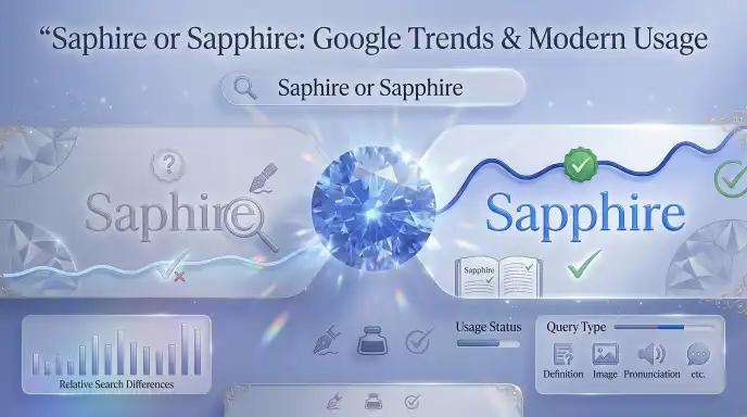 Saphire or Sapphire : Google Trends & Modern Usage