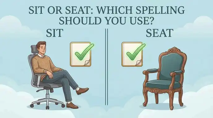 Sit or Seat : Which Spelling Should You Use?