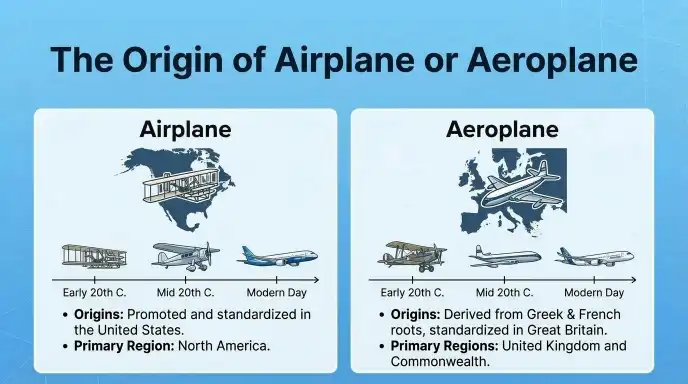 The Origin of Airplane or Aeroplane