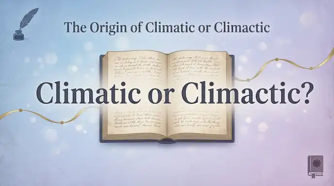 The Origin of Climatic or Climactic