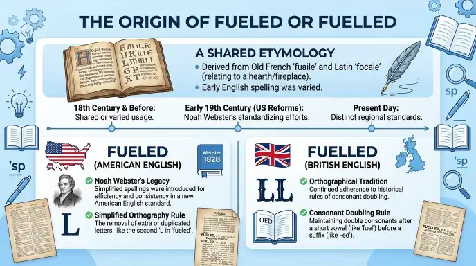 The Origin of Fueled or Fuelled
