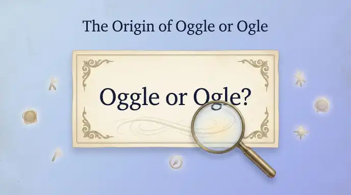 The Origin of Oggle or Ogle