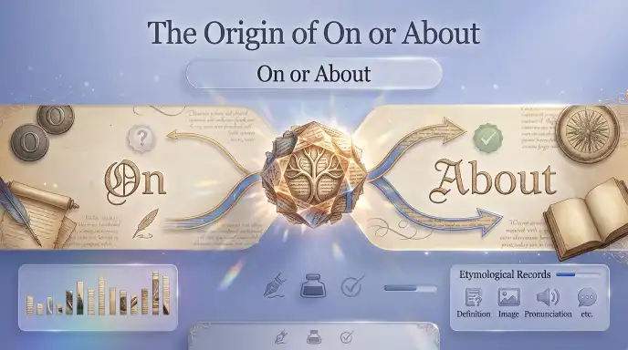 The Origin of On or About