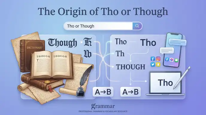The Origin of Tho or Though