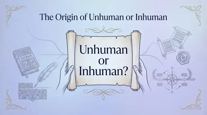 The Origin of Unhuman or Inhuman