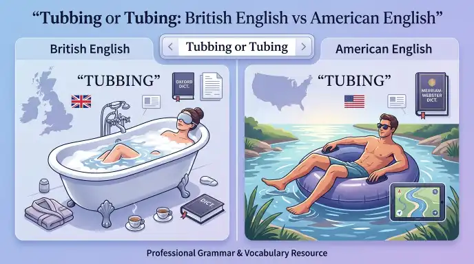 Tubbing or Tubing : British English vs American English