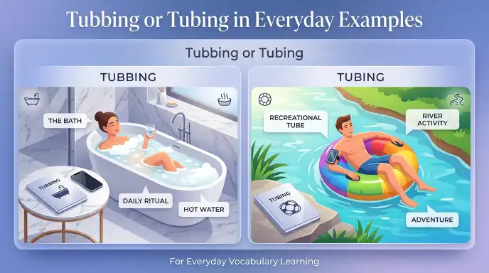 Tubbing or Tubing in Everyday Examples