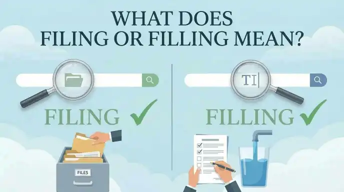 What Does Filing or Filling Mean?