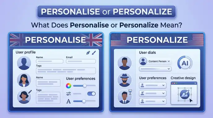 What Does Personalise or Personalize Mean?