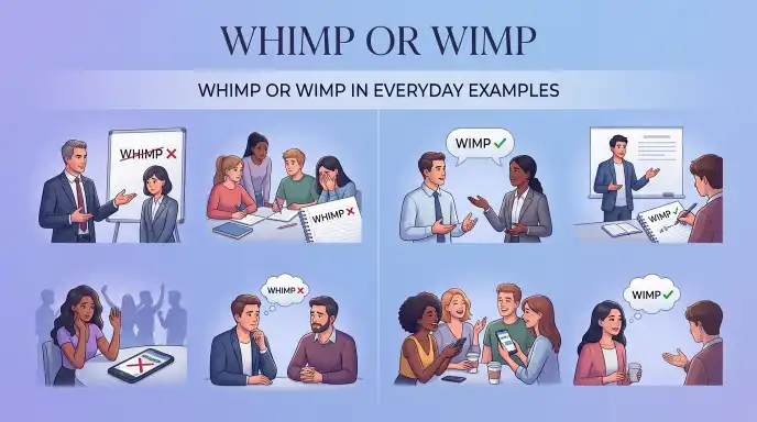 Whimp or Wimp in Everyday Examples