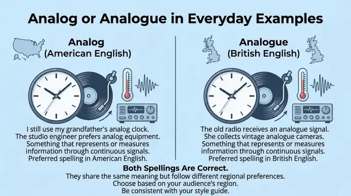 Analog or Analogue in Everyday Examples