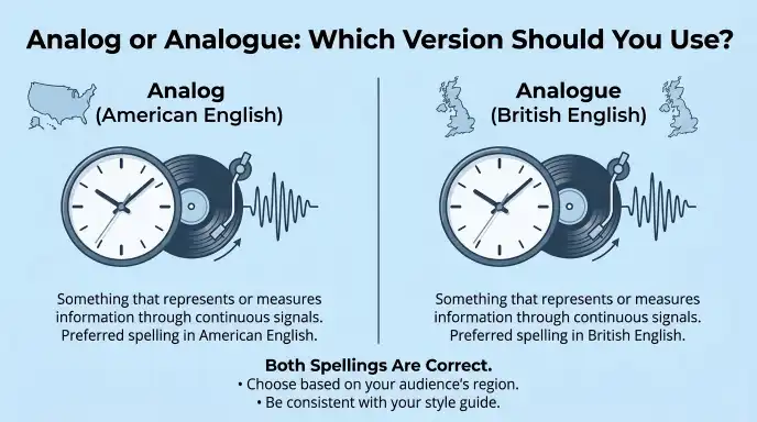 Analog or Analogue: Which Version Should You Use?