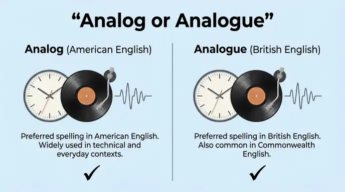 Analog or Analogue