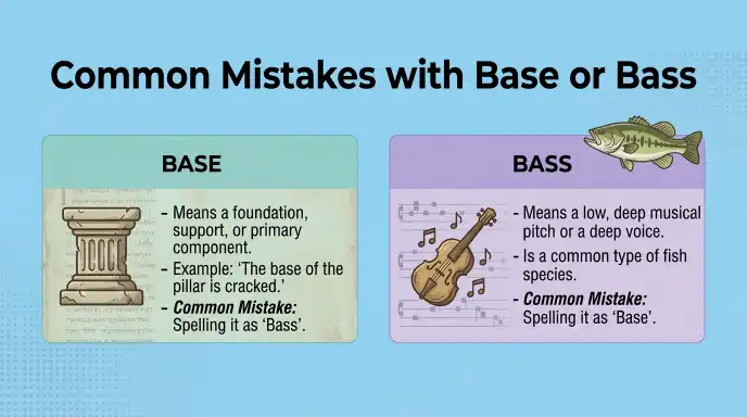 Common Mistakes with Base or Bass