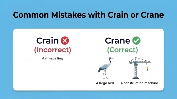 Common Mistakes with Crain or Crane