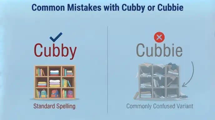 Common Mistakes with Cubby or Cubbie