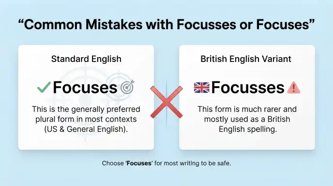 Common Mistakes with Focusses or Focuses