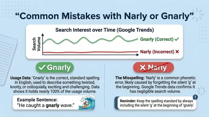 Common Mistakes with Narly or Gnarly