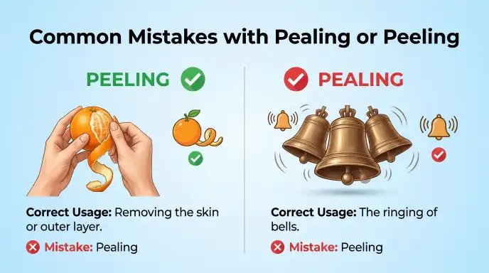 Common Mistakes with Pealing or Peeling