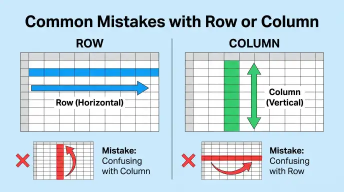 Common Mistakes with Row or Column
