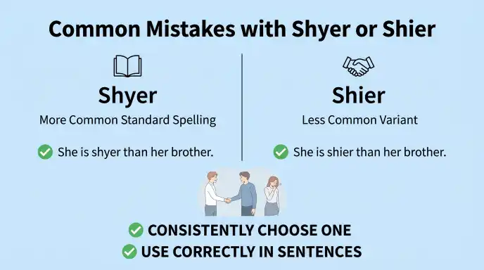 Common Mistakes with Shyer or Shier
