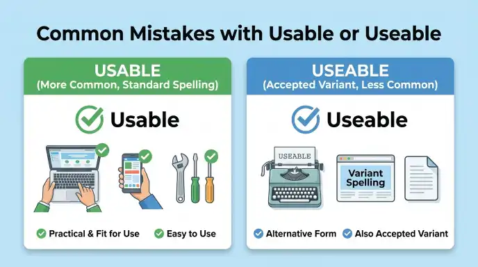 Common Mistakes with Usable or Useable