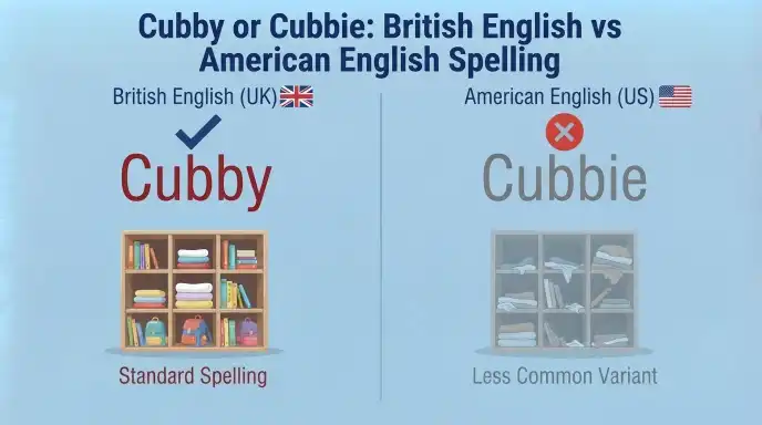 Cubby or Cubbie: British English vs American English Spelling