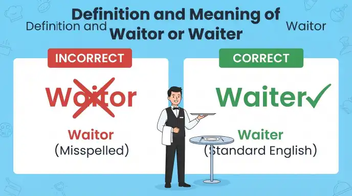 Definition and Meaning of Waitor or Waiter