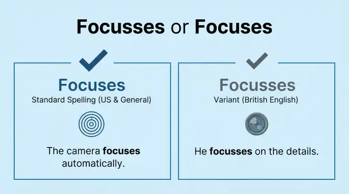 Focusses or Focuses