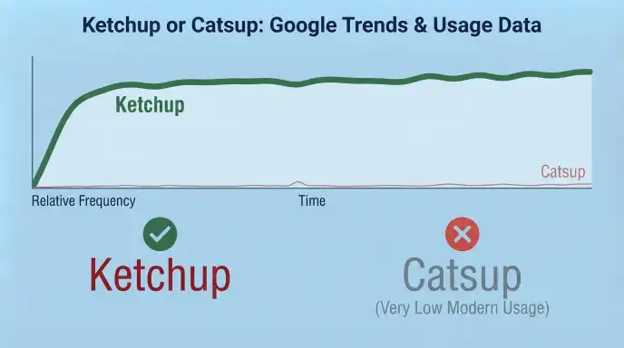 Ketchup or Catsup : Google Trends & Usage Data